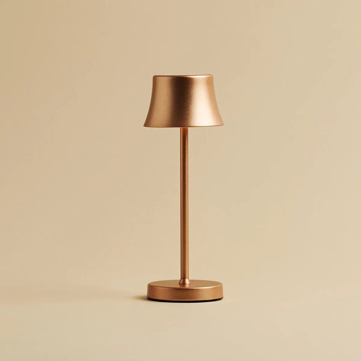The Pipe Mini Copper Rechargeable Table Lamp | Cordless Rechargeable, Dimmable & 3 Light Modes
