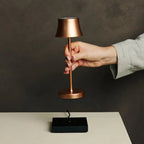 The Pipe Mini Copper Rechargeable Table Lamp | Cordless Rechargeable, Dimmable & 3 Light Modes