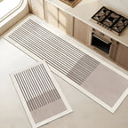 Non-Slip Geometric Pattern Rug – Rubber Backed Mat