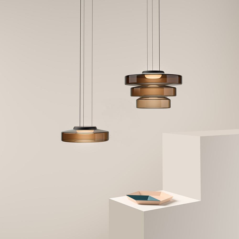 BauhausGlow – Glass Pendant Lamp in Bauhaus Style with Warm Lighting & Modern Design
