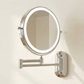 LED Magnifying Mirror – Rechargeable with 3 Light Modes & Wall Mounting