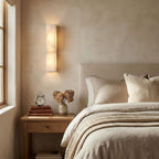 Elegant Dimmable Wall Sconce in Alabaster Finish 5