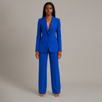 Women's Suits Tailored Long Blazer and Trousers Set