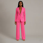 Women's Suits Tailored Long Blazer and Trousers Set