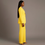Women's Suits Tailored Long Blazer and Trousers Set