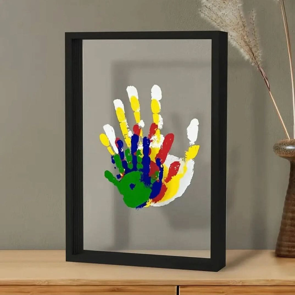ETERNPRINTS – Wooden Baby Keepsake Frame with Clay Handprint and Footprint Kit