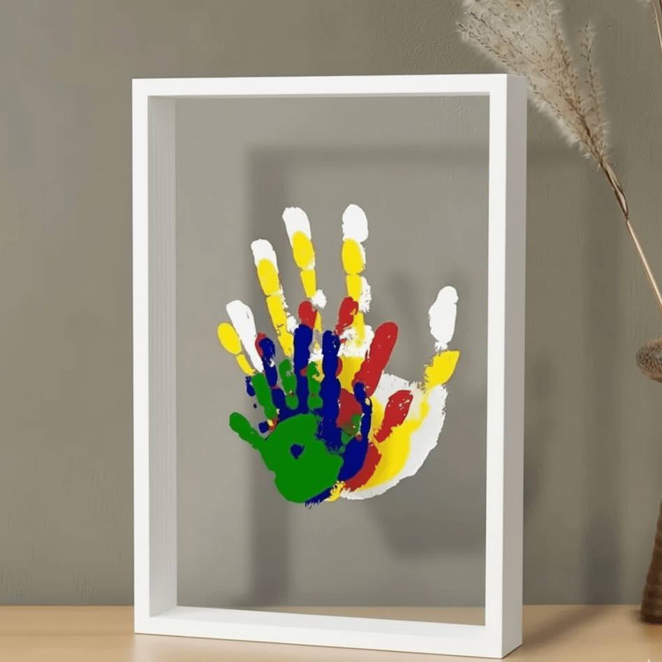 ETERNPRINTS – Wooden Baby Keepsake Frame with Clay Handprint and Footprint Kit