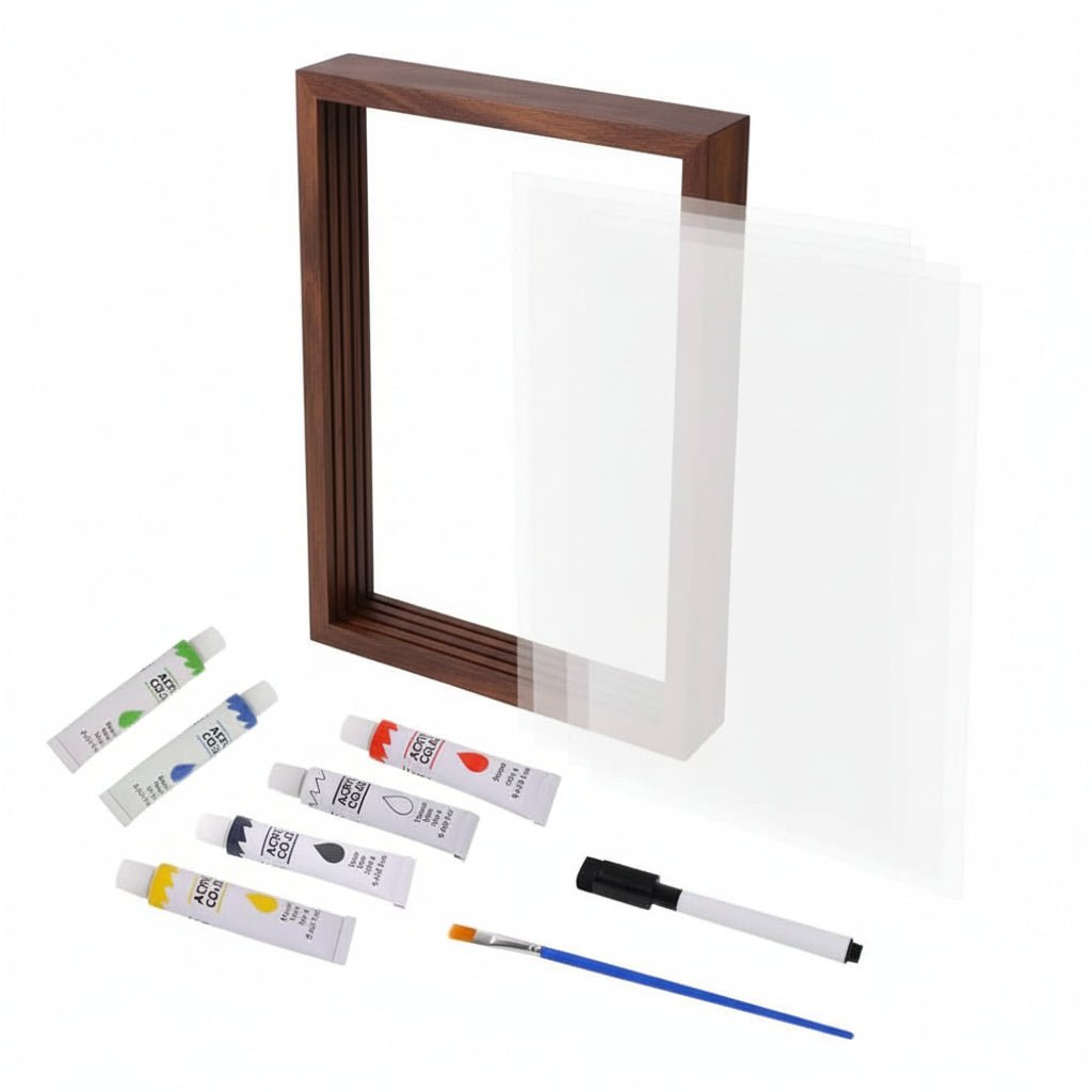 ETERNPRINTS – Wooden Baby Keepsake Frame with Clay Handprint and Footprint Kit