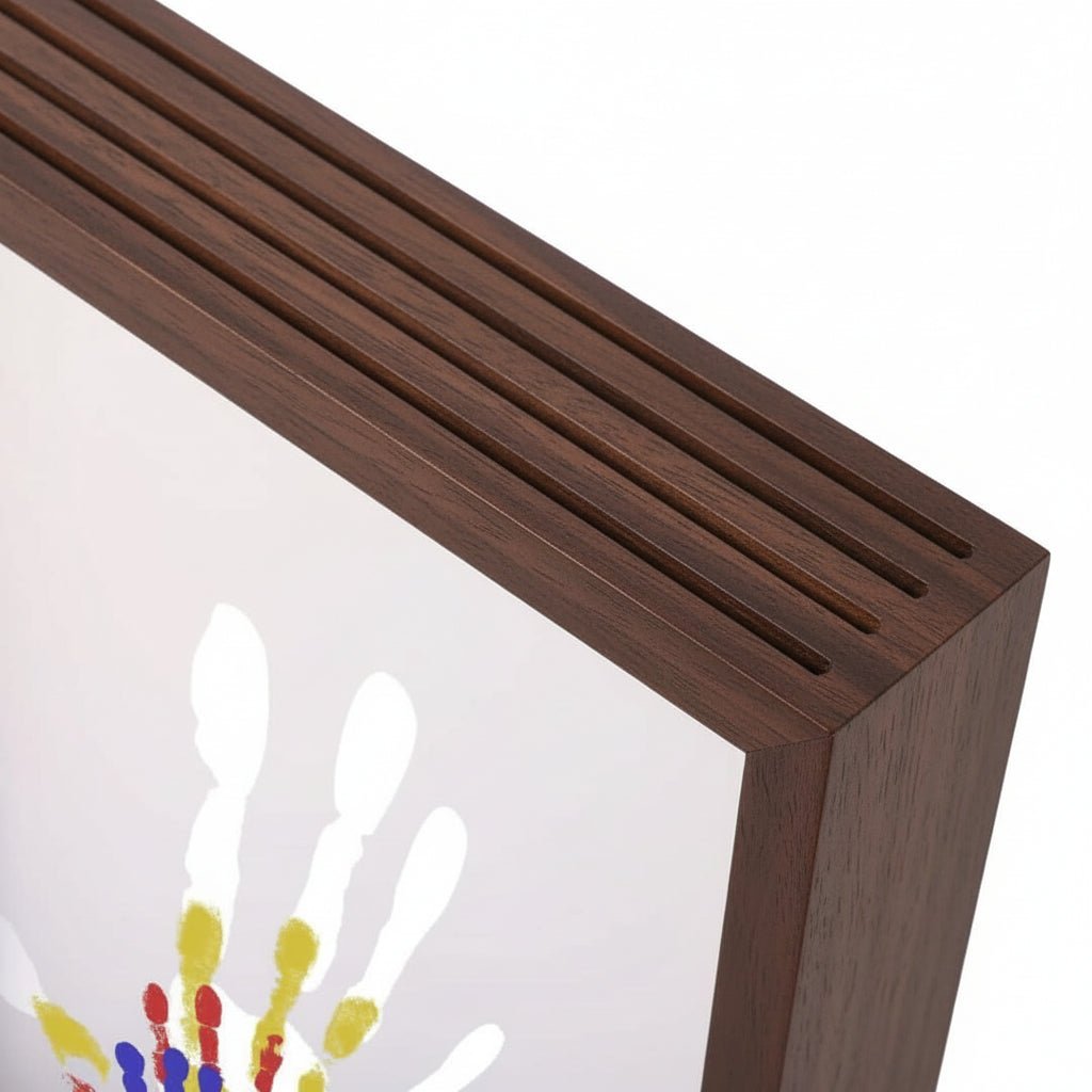 ETERNPRINTS – Wooden Baby Keepsake Frame with Clay Handprint and Footprint Kit