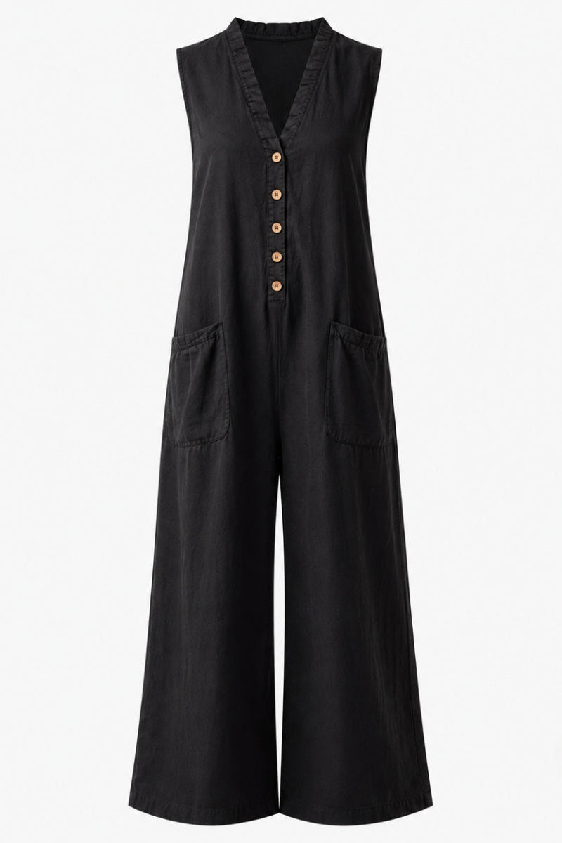Women's Maternity Jumpsuit Relaxed Stretch Fit with Pockets