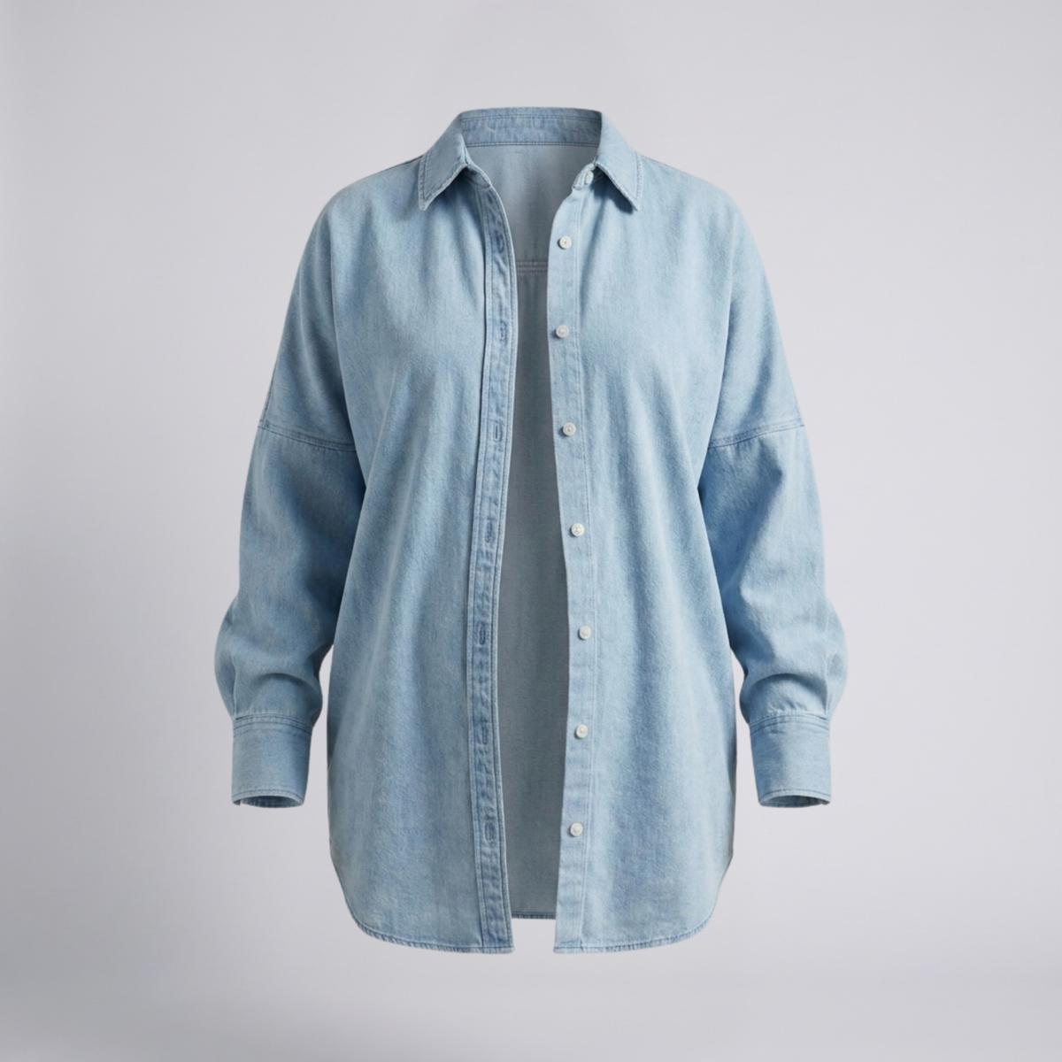 Women's Maternity Shirt Button Front Relaxed Fit Cotton Top
