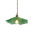 Creative Glass Flower Pendant Lamp – Vintage Design for Bedroom & Living Room
