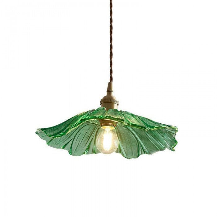 Creative Glass Flower Pendant Lamp – Vintage Design for Bedroom & Living Room