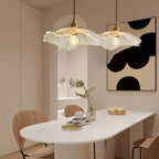 Creative Glass Flower Pendant Lamp – Vintage Design for Bedroom & Living Room