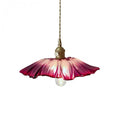 Creative Glass Flower Pendant Lamp – Vintage Design for Bedroom & Living Room