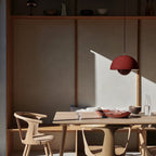 Ceiling Pendant Light in Iron with Adjustable Cord - Warm White Glow