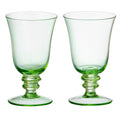 Wine Leopold 'Sage' Glasses - Set of Two by Bungalow of Denmark
