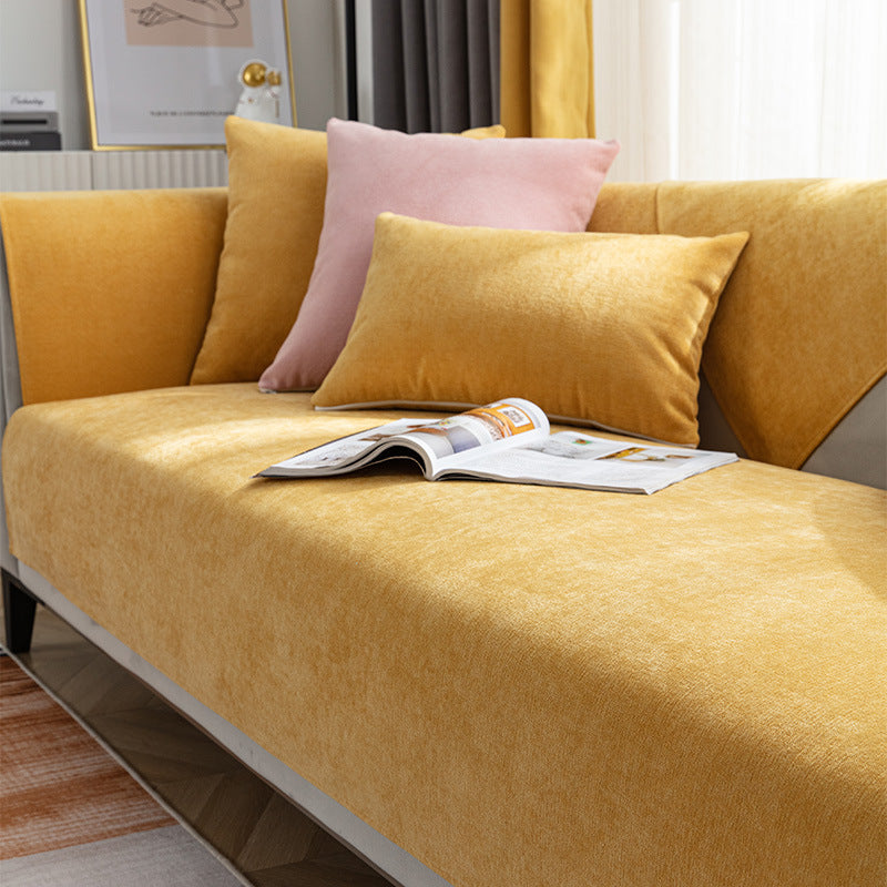 Non-Slip Chenille Sofa Cover - Soft Couch Protector