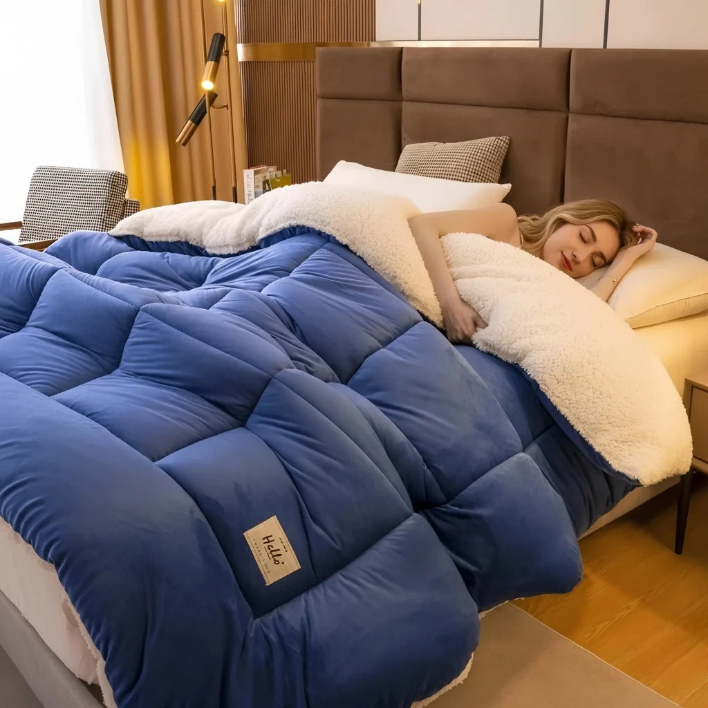 Sherpa Weighted Blanket - Fleece Winter Throw