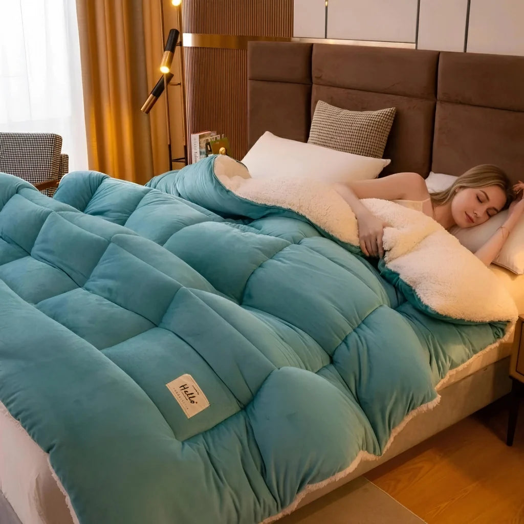 Sherpa Weighted Blanket - Fleece Winter Throw