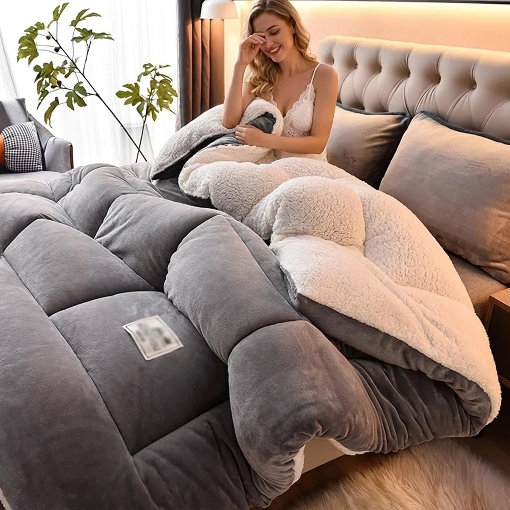 Sherpa Weighted Blanket - Fleece Winter Throw
