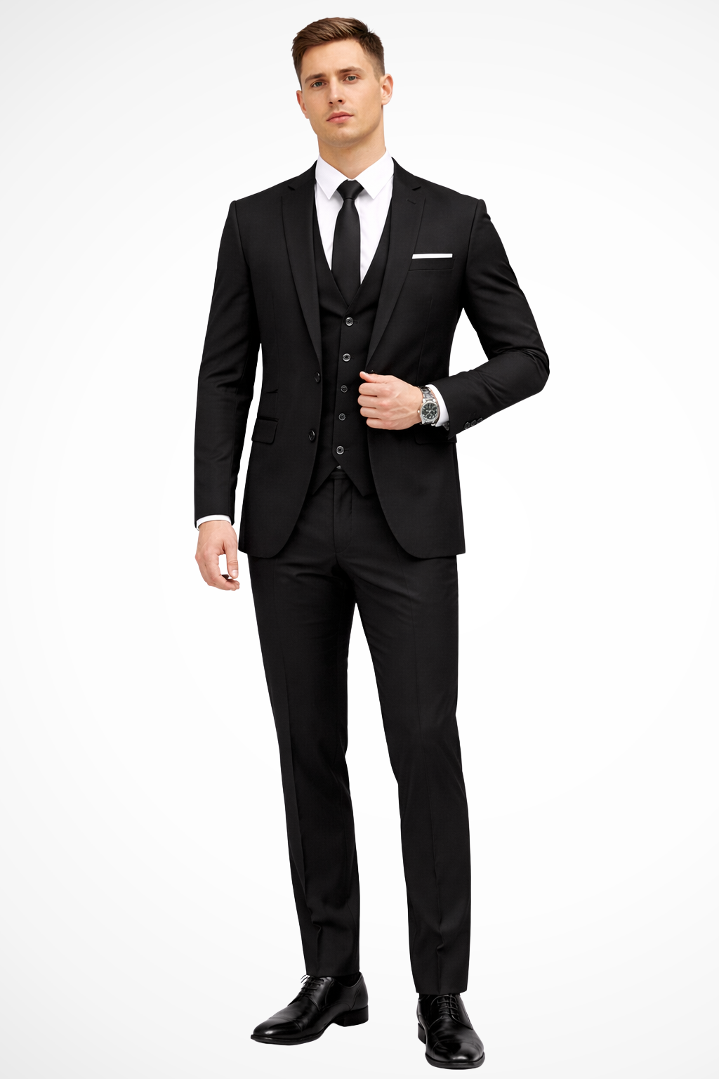 Men's 3 Piece Suit Notch Lapel - Slim Fit Occasion Suit