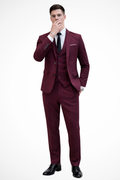 Men's 3 Piece Suit Notch Lapel - Slim Fit Occasion Suit