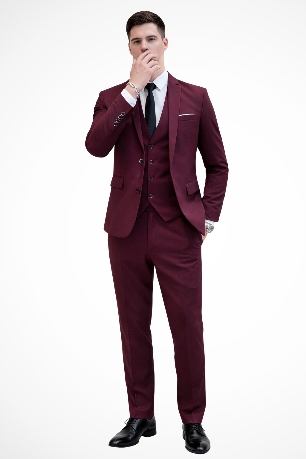 Men's 3 Piece Suit Notch Lapel - Slim Fit Occasion Suit