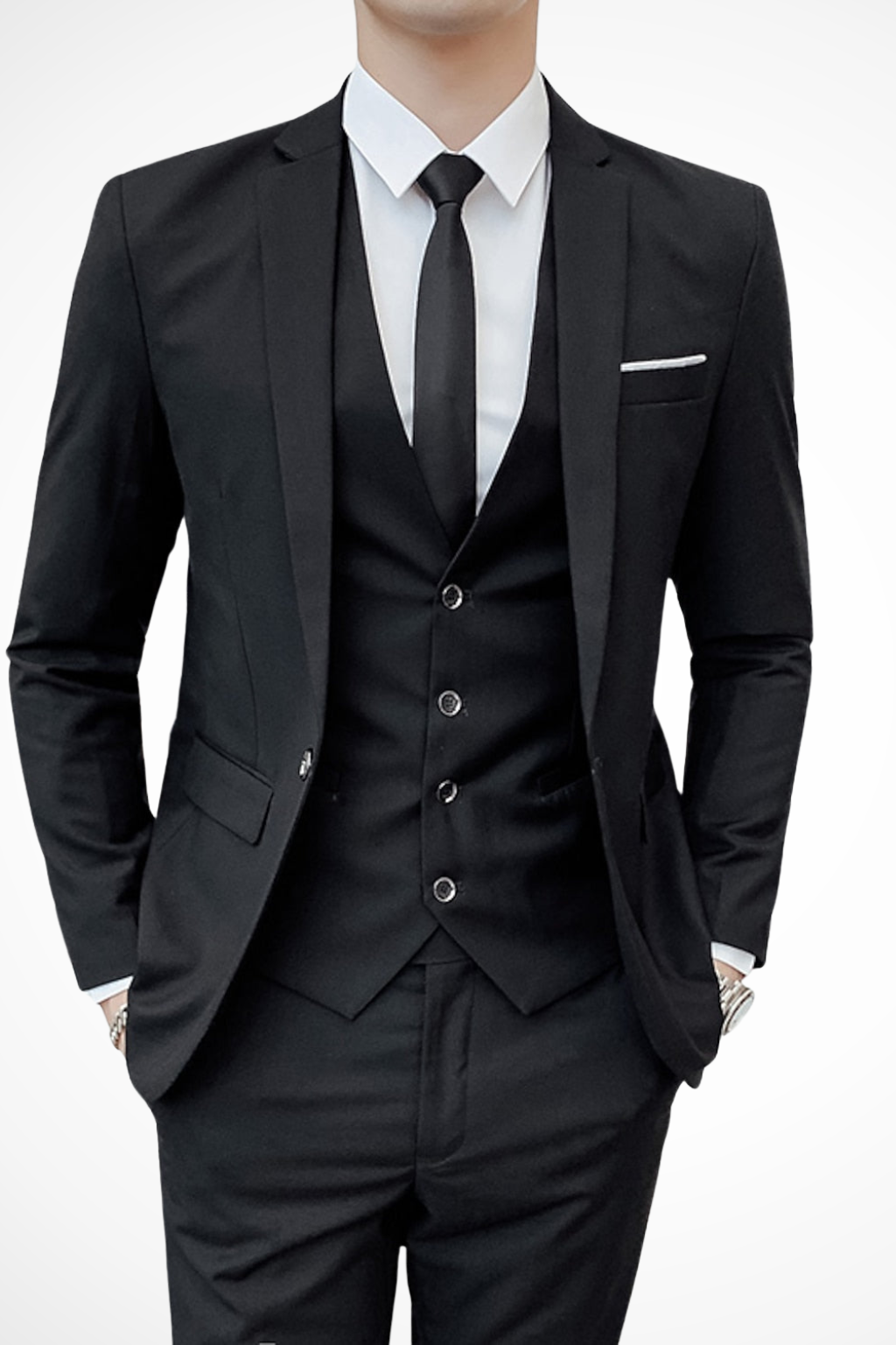 Men's 3 Piece Suit Notch Lapel - Slim Fit Occasion Suit