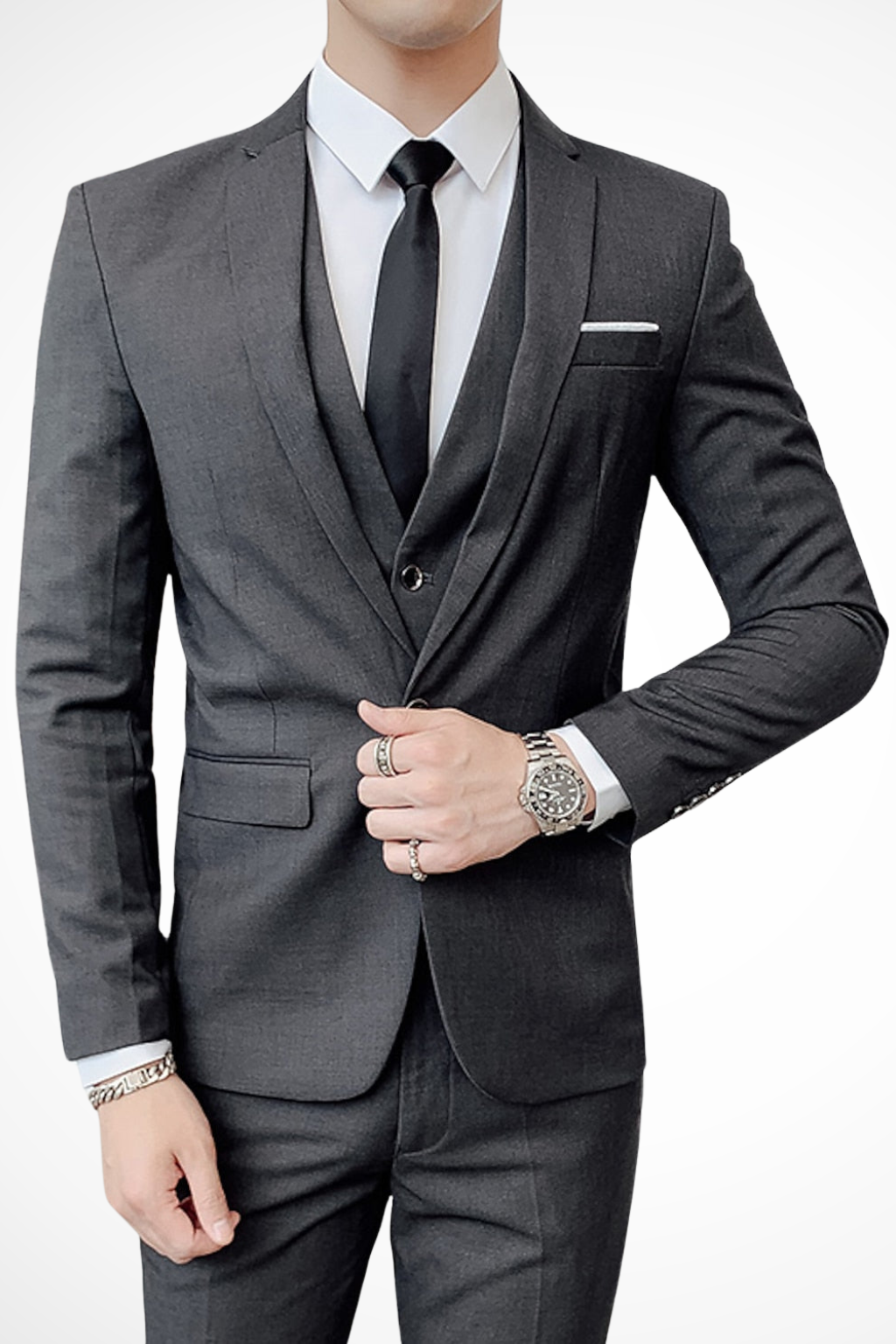 Men's 3 Piece Suit Notch Lapel - Slim Fit Occasion Suit