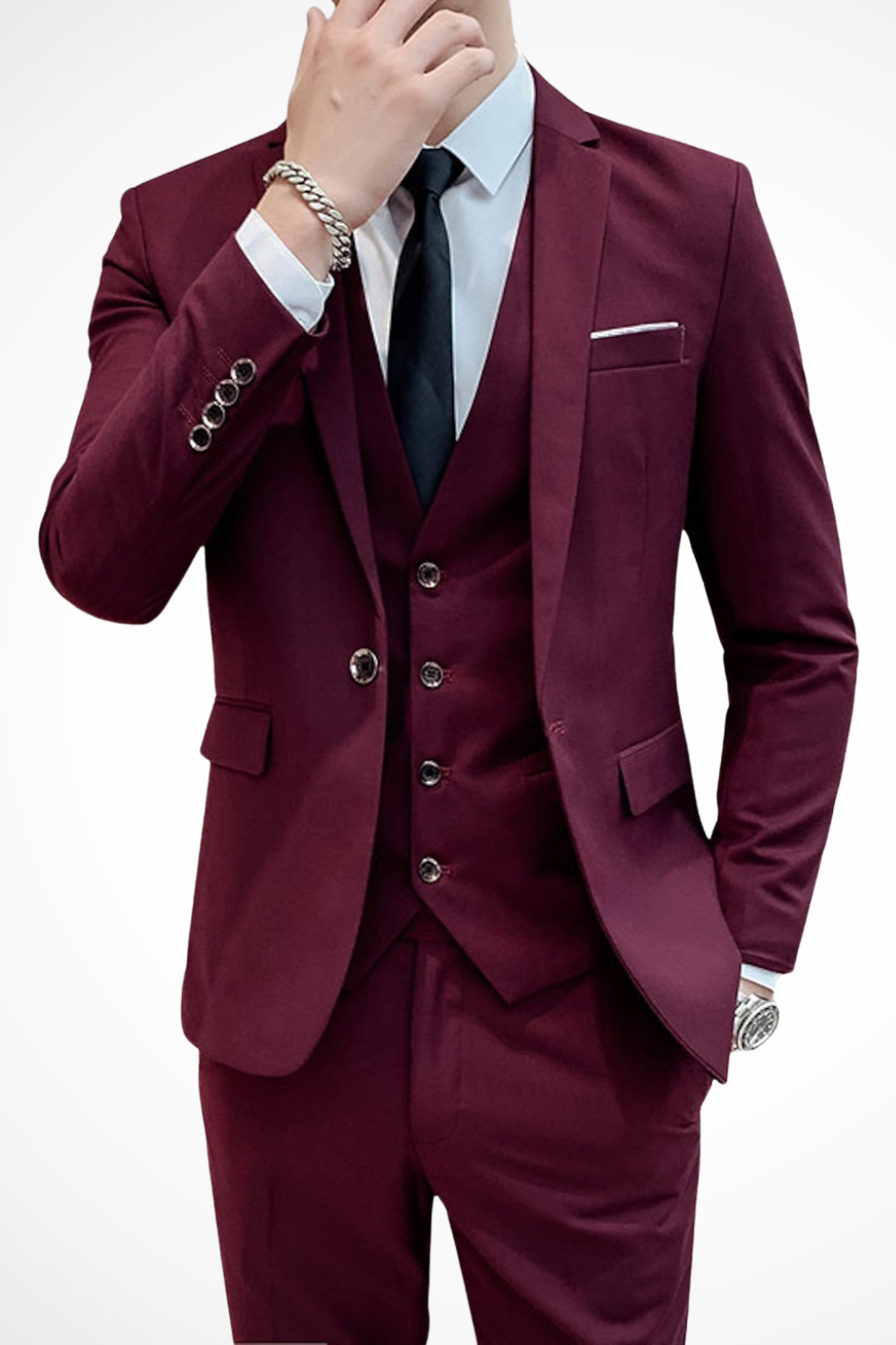 Men's 3 Piece Suit Notch Lapel - Slim Fit Occasion Suit