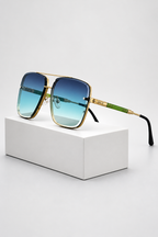 Aviator Sunglasses Gold Frame with UV400 Gradient Lens