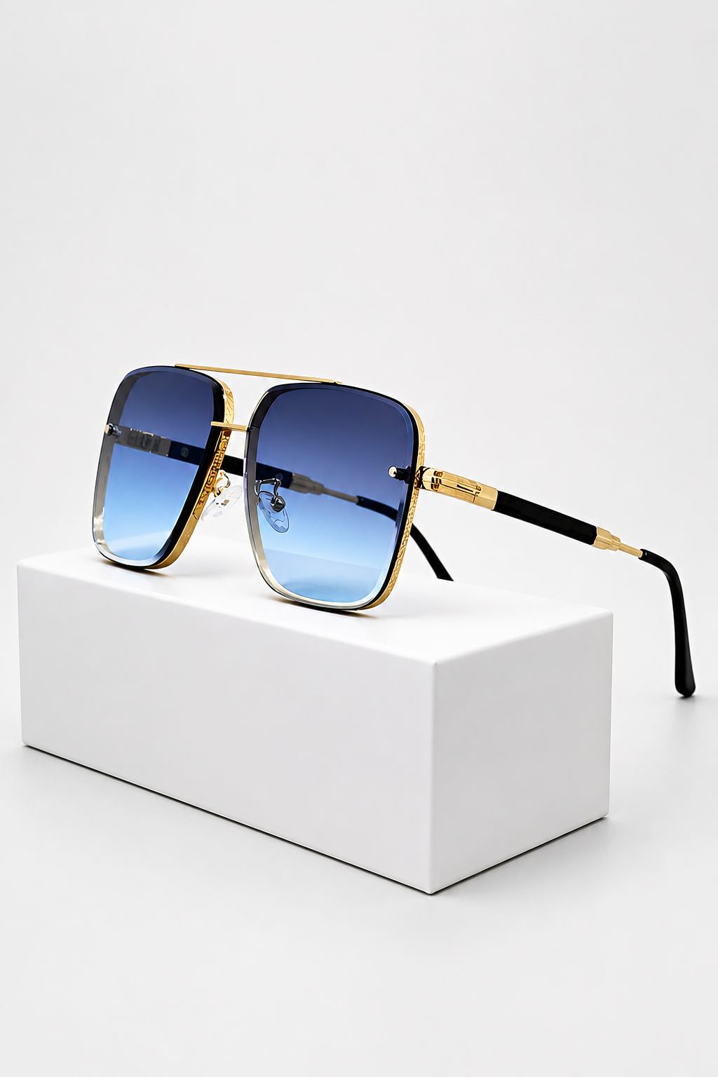 Aviator Sunglasses Gold Frame with UV400 Gradient Lens