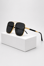 Aviator Sunglasses Gold Frame with UV400 Gradient Lens