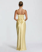 Women's Sleeveless Sequin Maxi Dress - Black Tie Evening Gown