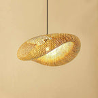 Handmade Bamboo Pendant Light – Natural Scandinavian Design Hanging Lamp