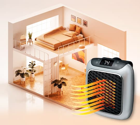 Electric Space Heater - Energy-Efficient Fast Room Warmer