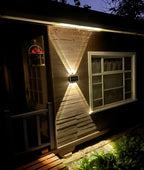 Auristia - Waterproof LED Solar Wall Lamp for Outdoor Use with Up & Down Lighting