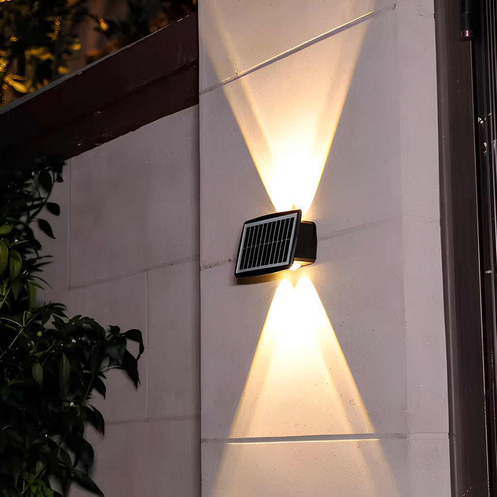 Auristia - Waterproof LED Solar Wall Lamp for Outdoor Use with Up & Down Lighting