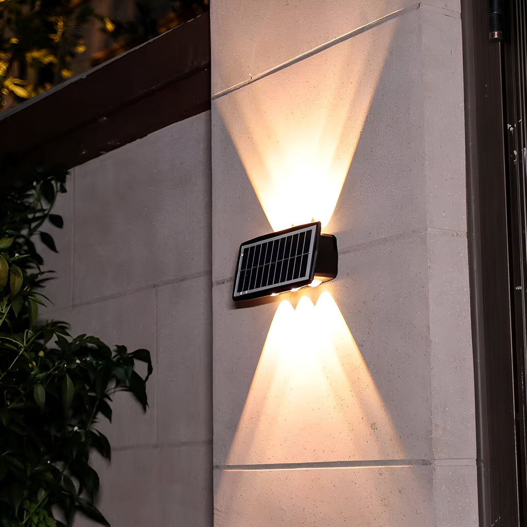 Auristia - Waterproof LED Solar Wall Lamp for Outdoor Use with Up & Down Lighting