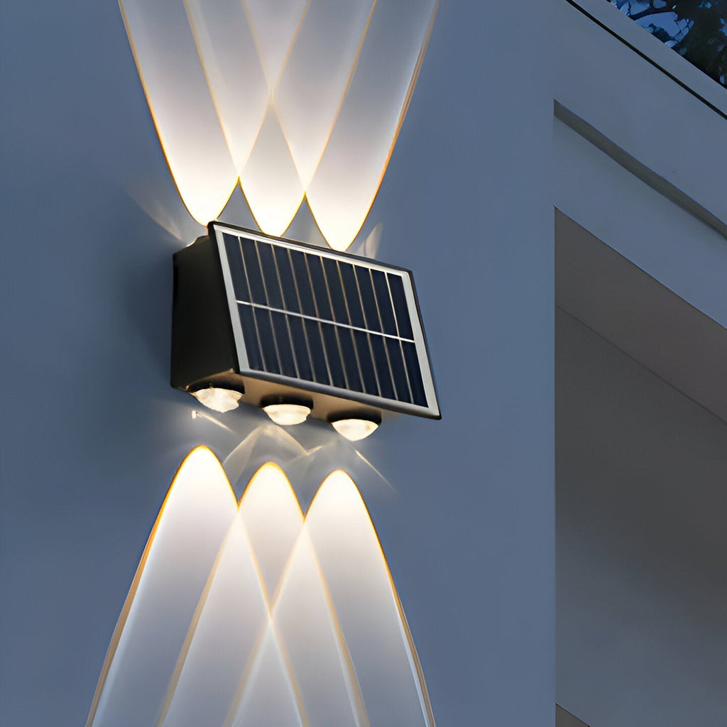 Auristia - Waterproof LED Solar Wall Lamp for Outdoor Use with Up & Down Lighting