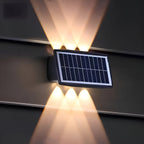 Auristia - Waterproof LED Solar Wall Lamp for Outdoor Use with Up & Down Lighting