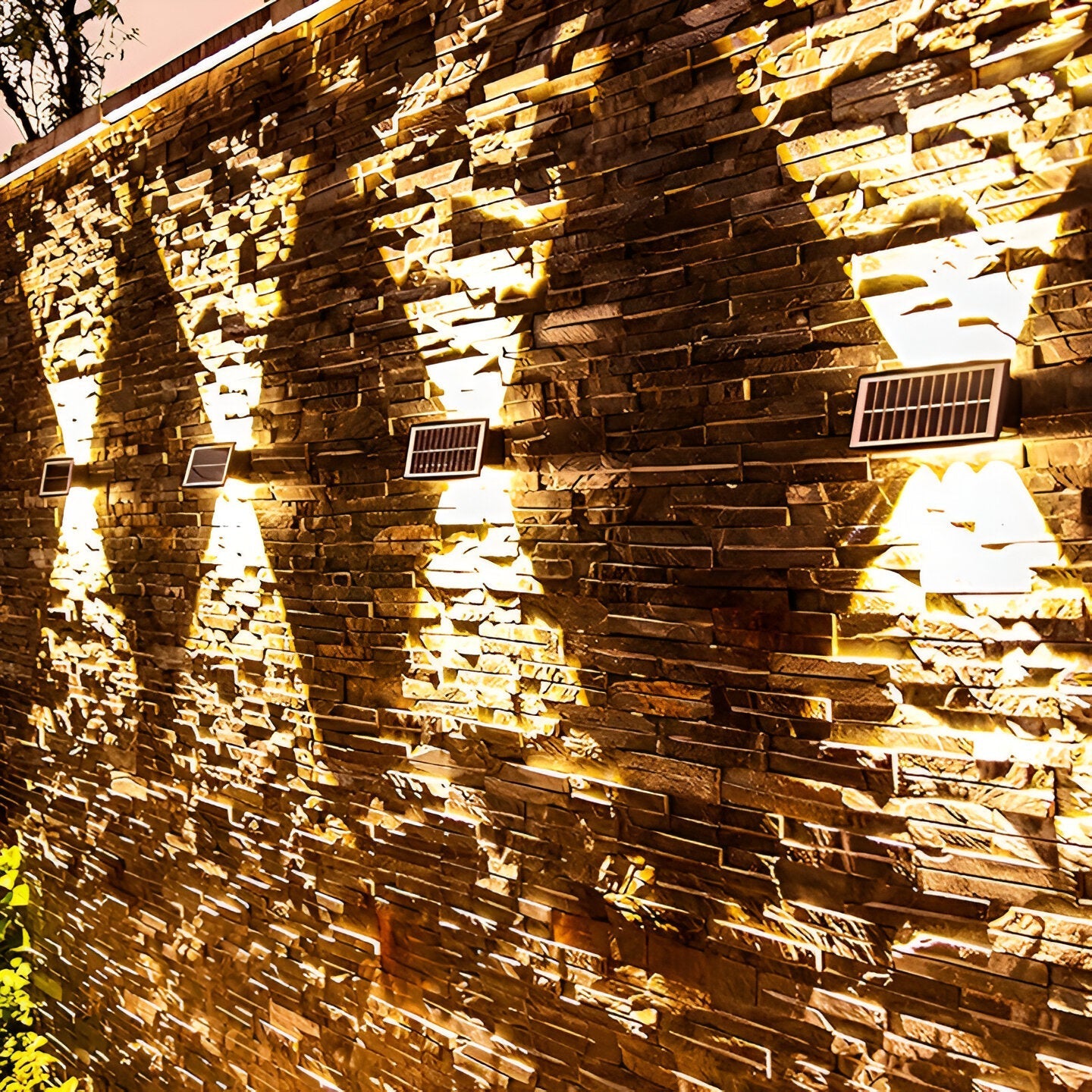 Auristia - Waterproof LED Solar Wall Lamp for Outdoor Use with Up & Down Lighting
