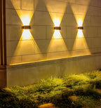 Auristia - Waterproof LED Solar Wall Lamp for Outdoor Use with Up & Down Lighting