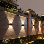 Auristia - Waterproof LED Solar Wall Lamp for Outdoor Use with Up & Down Lighting