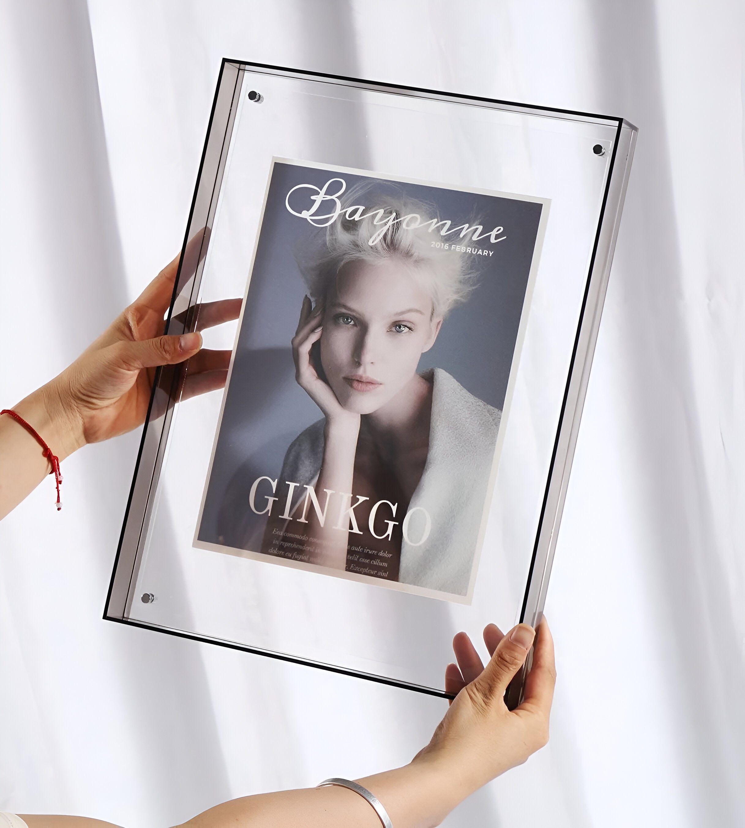 Transparent Acrylic Photo Frame with Minimalist Design