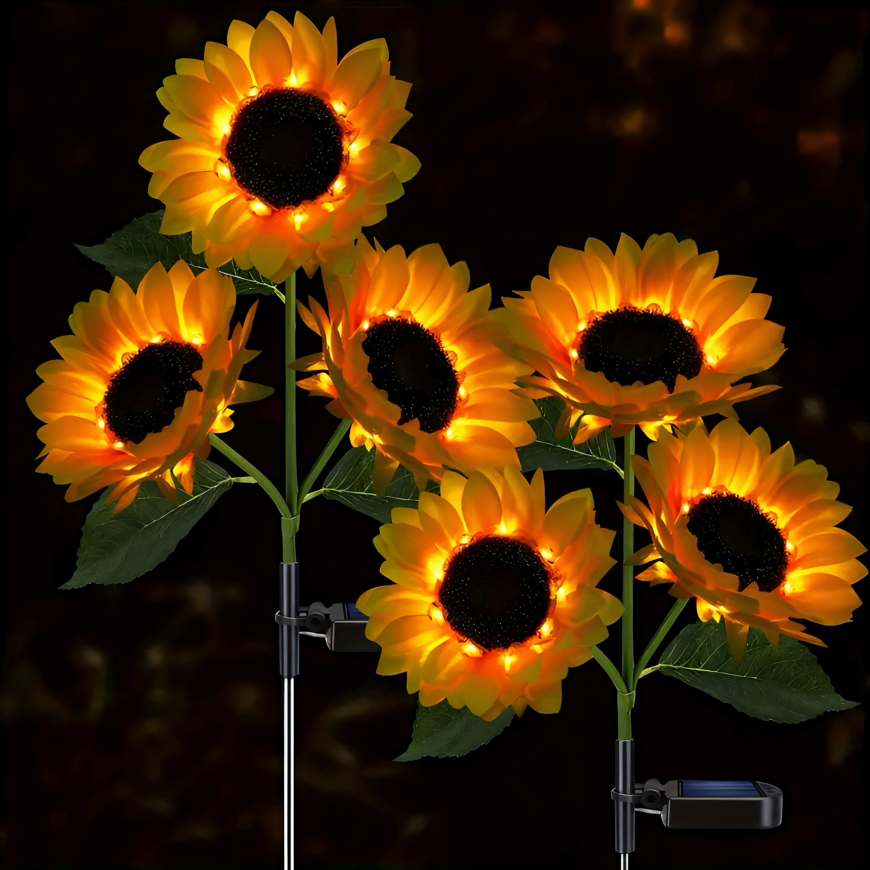 Florissa - Realistic Solar Sunflower Garden Lights with IP65 Weather Resistance