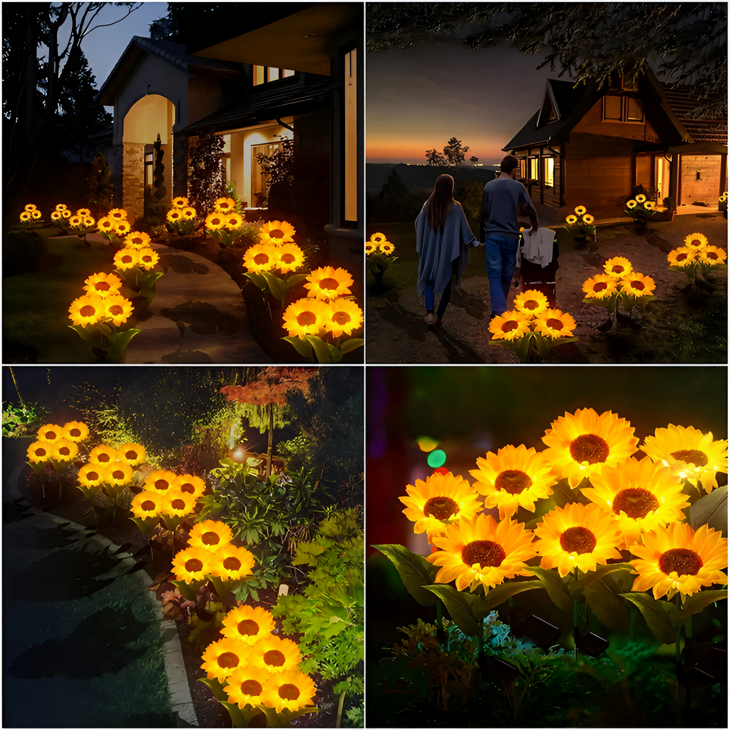 Florissa - Realistic Solar Sunflower Garden Lights with IP65 Weather Resistance