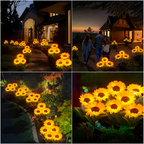 Florissa - Realistic Solar Sunflower Garden Lights with IP65 Weather Resistance