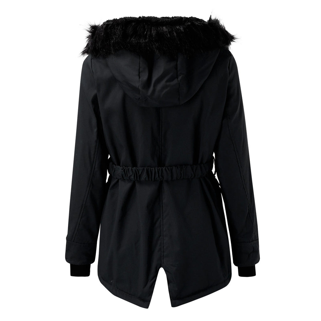 Women's Winter Coat – Thick Hooded Parka, Water-Resistant